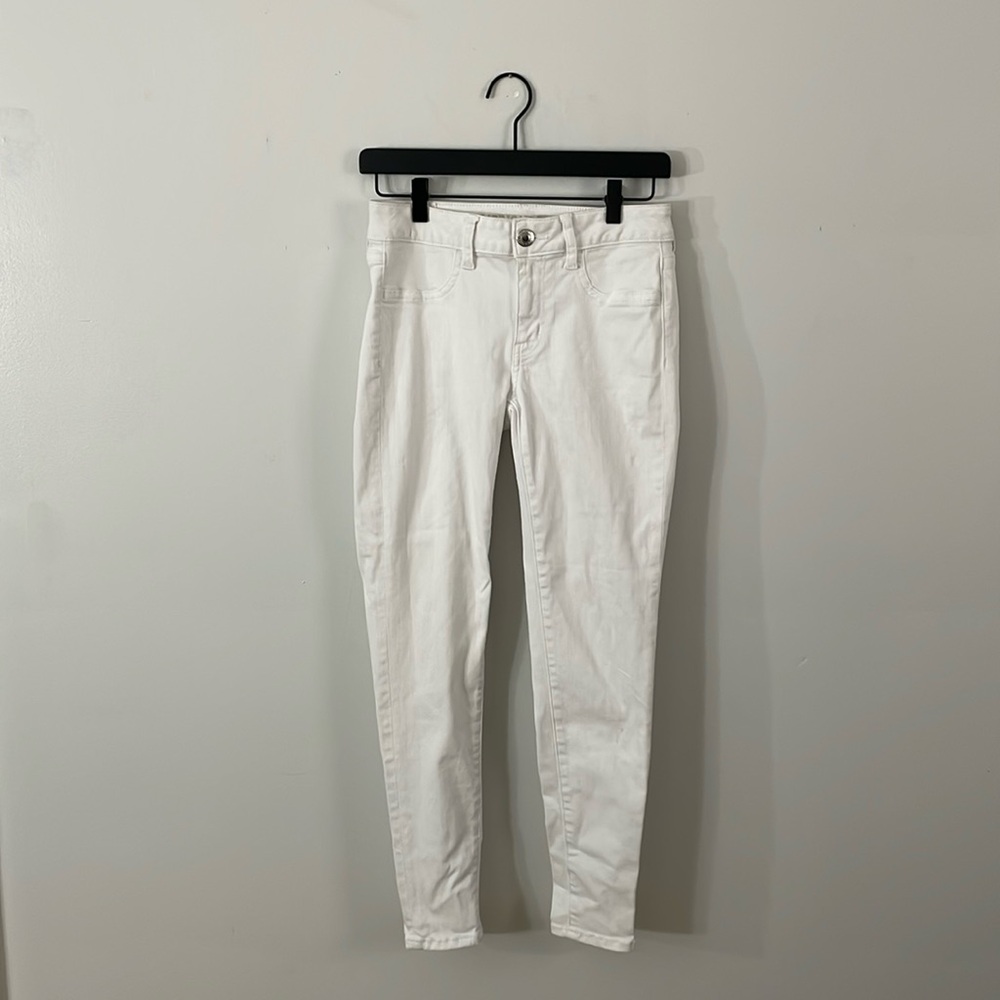 American Eagle White Jeggings Skinny Jeans